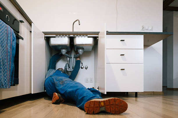 Professional Drain Cleaning technician working in Idaville, IN